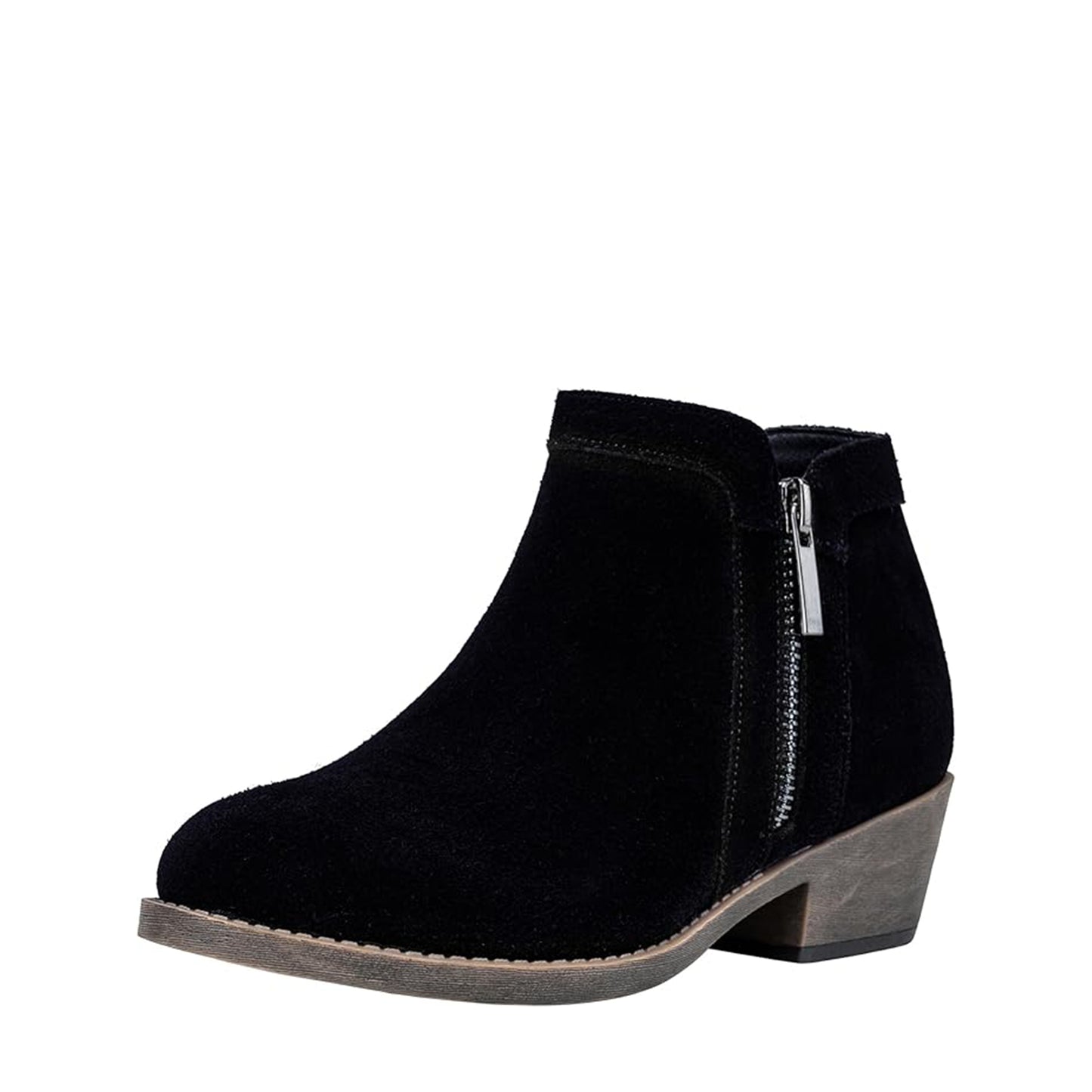 Jeossy Women's 9618 Classic Ankle Boots Slip on Chunky Heel Boots for Women