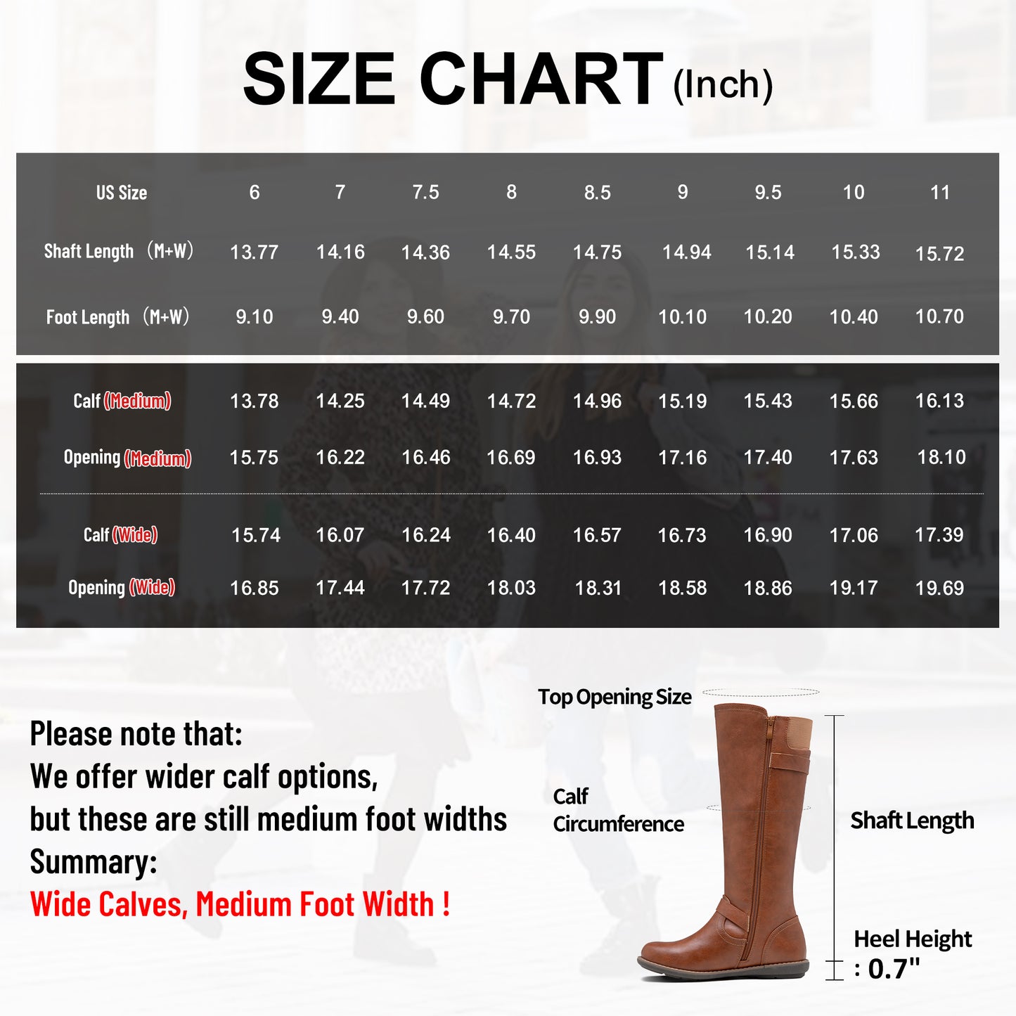 Jeossy Women's 9656 Knee-High Boots Fashion Riding Boots with Buckle