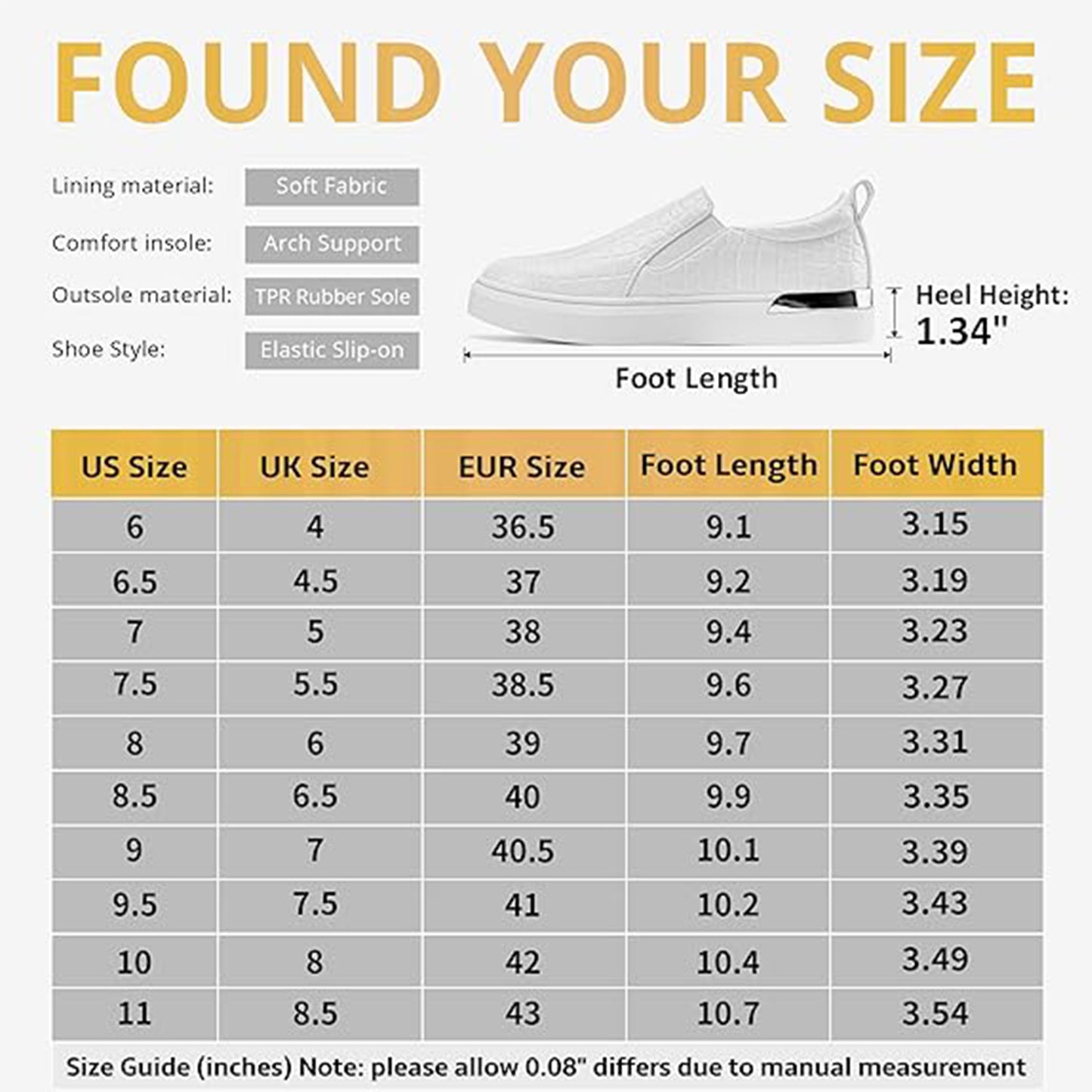 Jeossy Women's 8010 Fashion Sneakers | Casual Slip On Sneakers | Arch Support Walking Shoes for Women