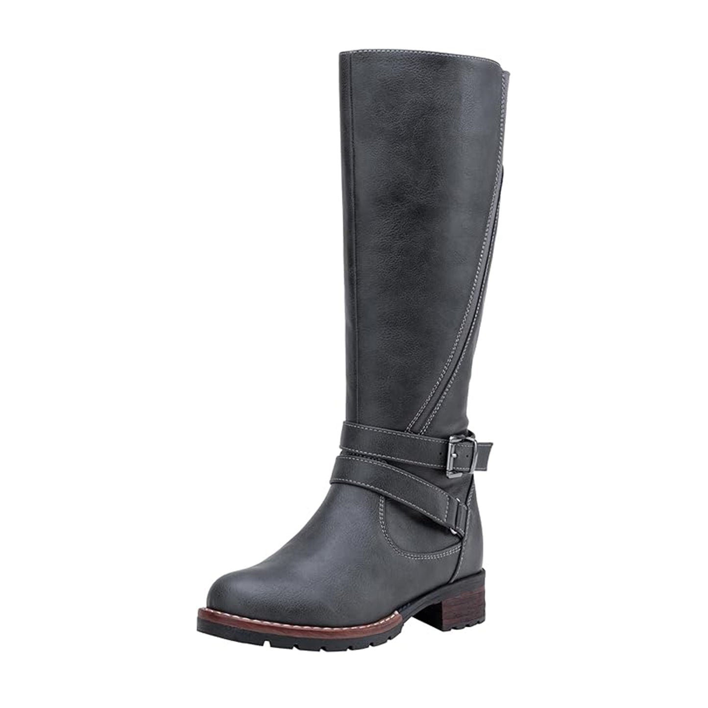 Jeossy Women's 9659 Knee High Boots, Riding Horse Tall Boots with Elastic Band and Side Zipper