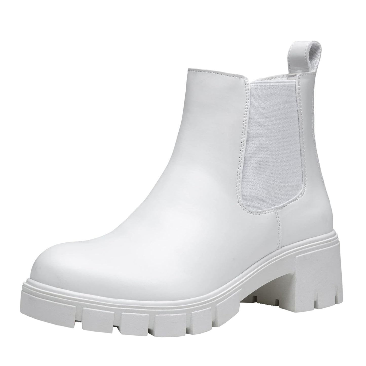 Jeossy Women's Ankle Boots 9606+9606L Chelsea Platform Chucky Heel Booties for Women