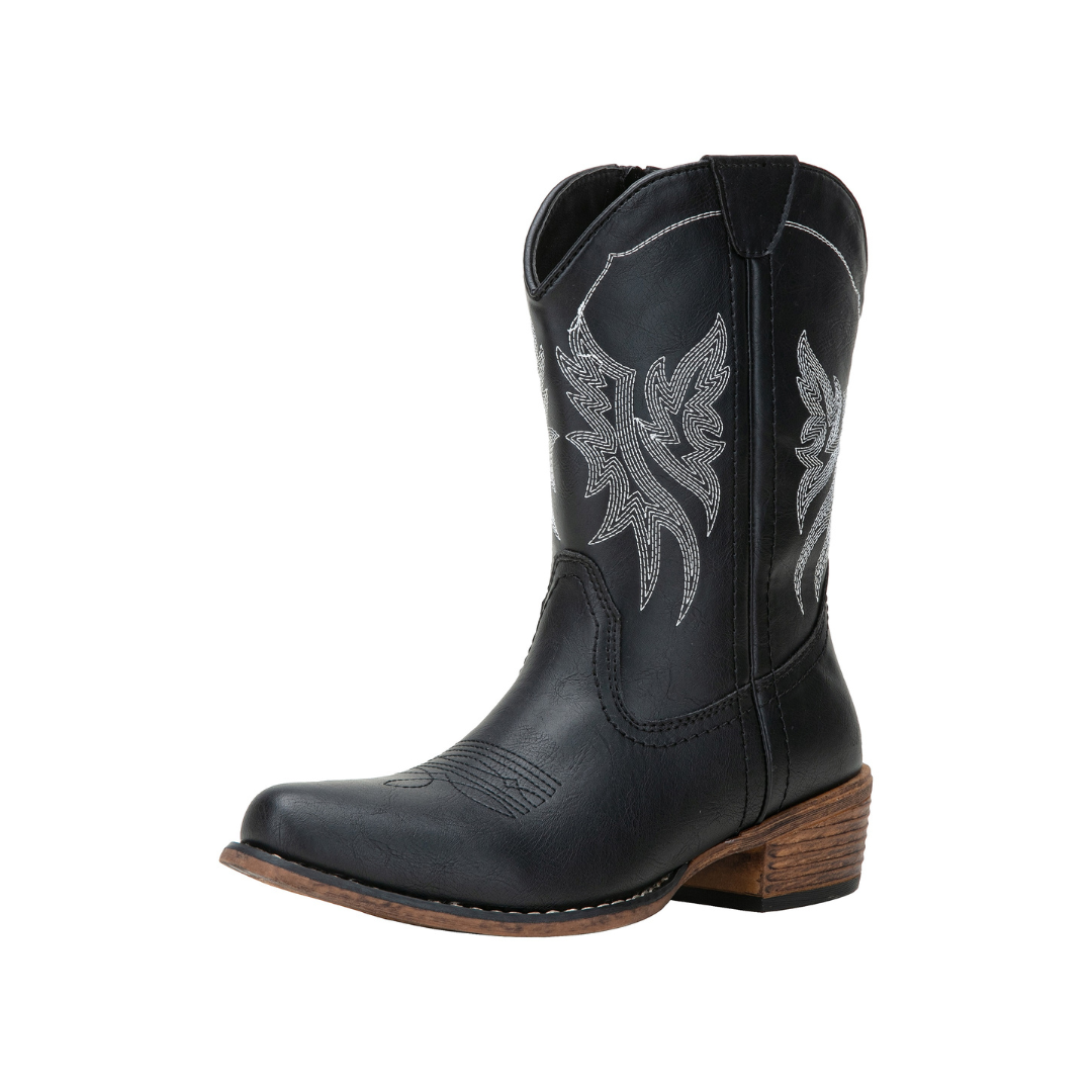 JEOSSY Women's 9806 Cowboy Boots, Western Cowgirl Mid Calf Embroidered Fashion Boots with Inside Zipper