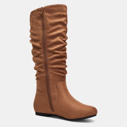 Jeossy Women's 941 Knee High Boots, Falt Slouch Boots, Tall Fall Boots Pull on