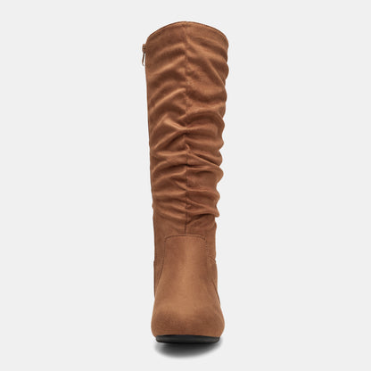 Jeossy Women's 941 Knee High Boots, Falt Slouch Boots, Tall Fall Boots Pull on