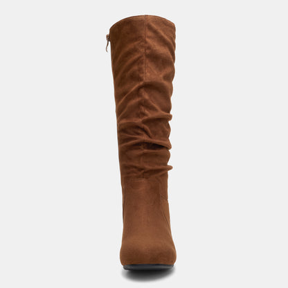 Jeossy Women's 941 Knee High Boots, Falt Slouch Boots, Tall Fall Boots Pull on