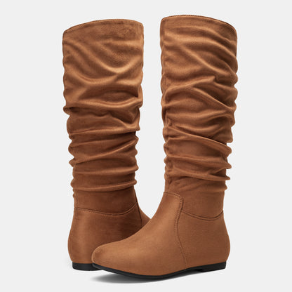 Jeossy Women's 941 Knee High Boots, Falt Slouch Boots, Tall Fall Boots Pull on