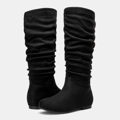 Jeossy Women's 941 Knee High Boots, Falt Slouch Boots, Tall Fall Boots Pull on