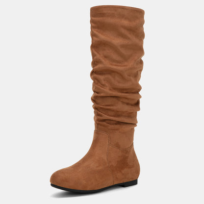 Jeossy Women's 941 Knee High Boots, Falt Slouch Boots, Tall Fall Boots Pull on