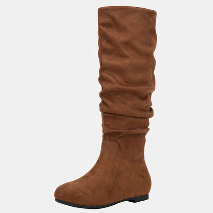 Jeossy Women's 941 Knee High Boots, Falt Slouch Boots, Tall Fall Boots Pull on