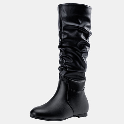 Jeossy Women's 941 Knee High Boots, Falt Slouch Boots, Tall Fall Boots Pull on