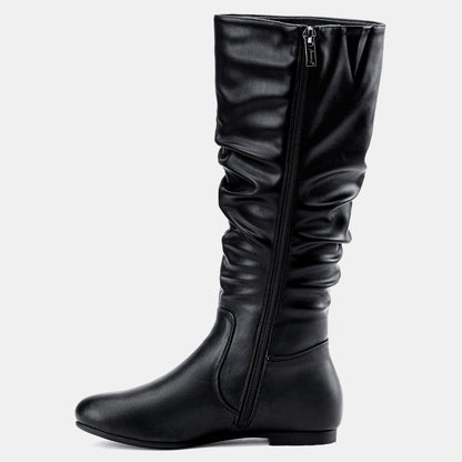 Jeossy Women's 941 Knee High Boots, Falt Slouch Boots, Tall Fall Boots Pull on