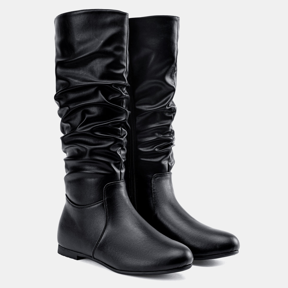 Jeossy Women's 941 Knee High Boots, Falt Slouch Boots, Tall Fall Boots Pull on