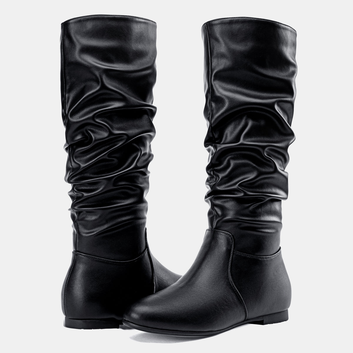 Jeossy Women's 941 Knee High Boots, Falt Slouch Boots, Tall Fall Boots Pull on