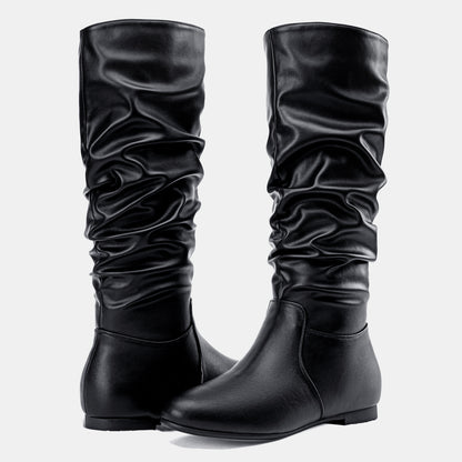 Jeossy Women's 941 Knee High Boots, Falt Slouch Boots, Tall Fall Boots Pull on