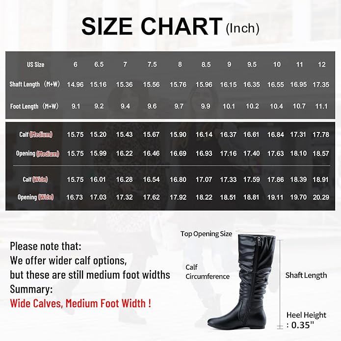 Jeossy Women's 941 Knee High Boots, Falt Slouch Boots, Tall Fall Boots Pull on