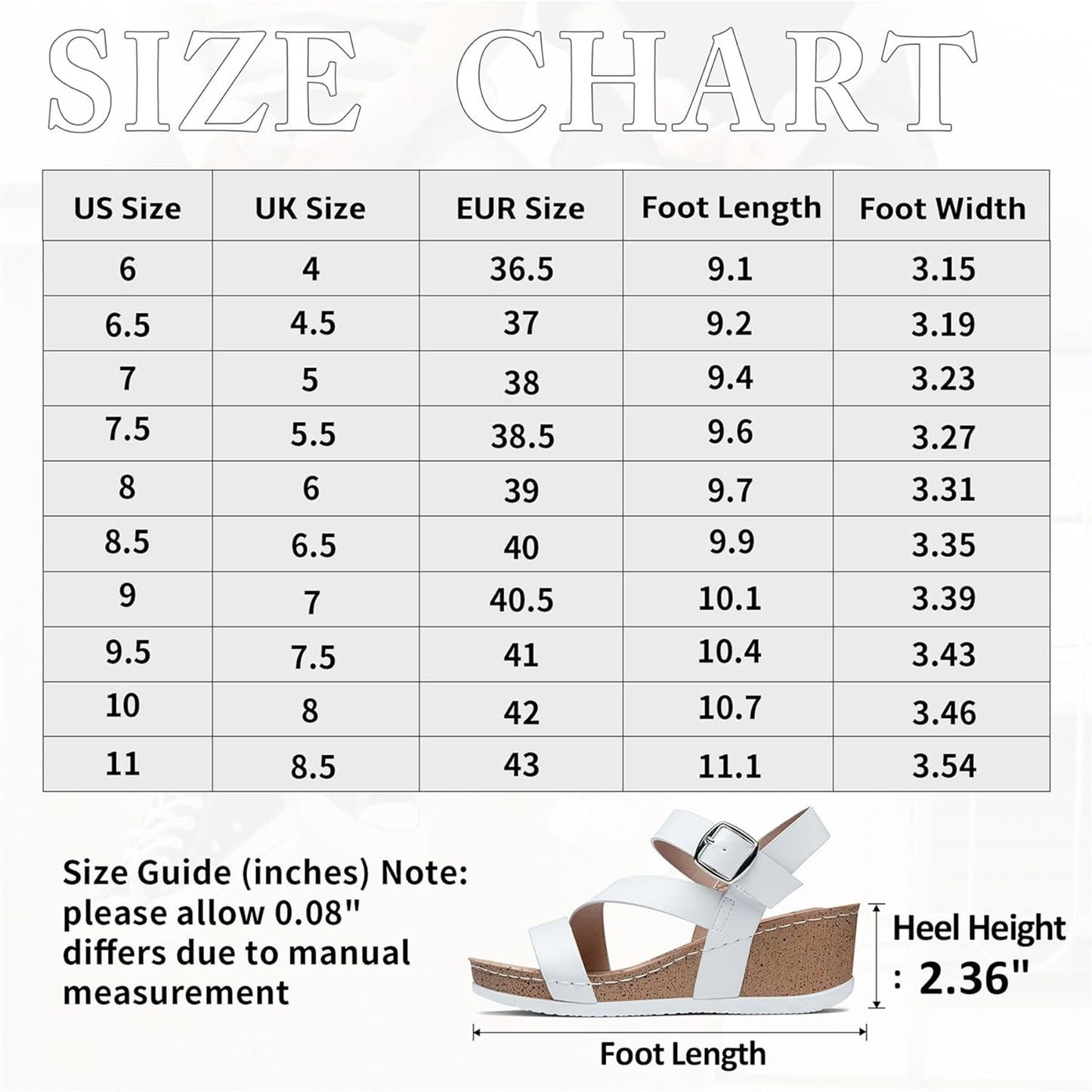 Jeossy Womens Wedge Platform Sandals 835+36 Open Toe Buckle Ankle Strap Summer Walking Wedges Sandal