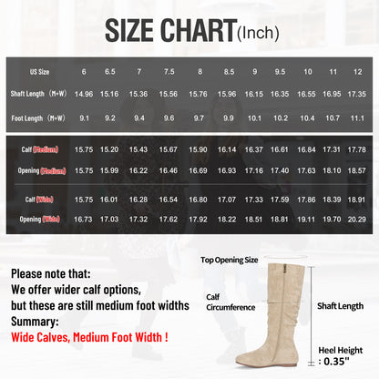 Jeossy Women's 941 Knee High Boots, Falt Slouch Boots, Tall Fall Boots Pull on