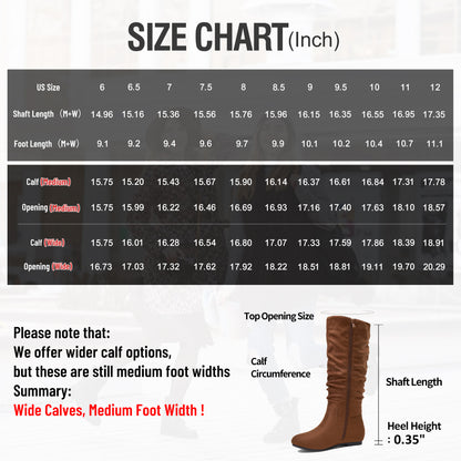 Jeossy Women's 941 Knee High Boots, Falt Slouch Boots, Tall Fall Boots Pull on