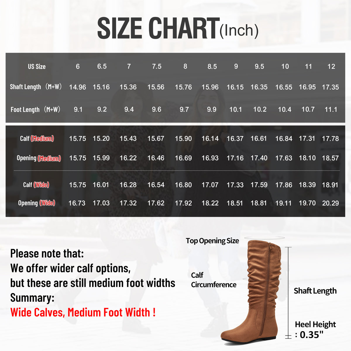Jeossy Women's 941 Knee High Boots, Falt Slouch Boots, Tall Fall Boots Pull on
