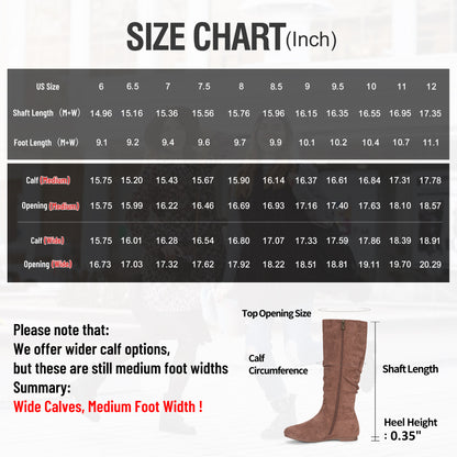 Jeossy Women's 941 Knee High Boots, Falt Slouch Boots, Tall Fall Boots Pull on