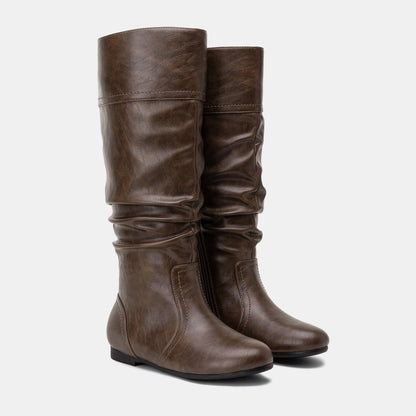 Jeossy Women's 9601+9601W Knee High Boots Tall Slouch Boots with Inside Zipper