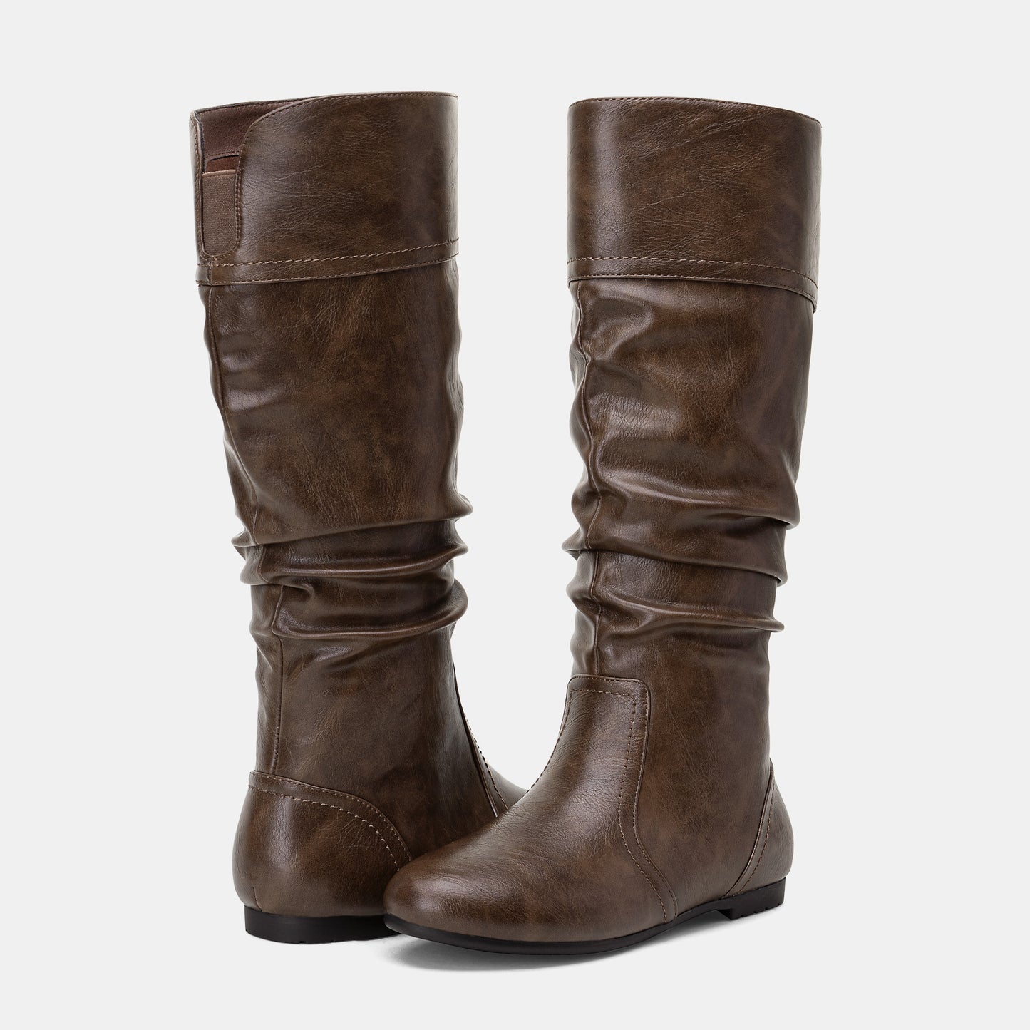 Jeossy Women's 9601+9601W Knee High Boots Tall Slouch Boots with Inside Zipper