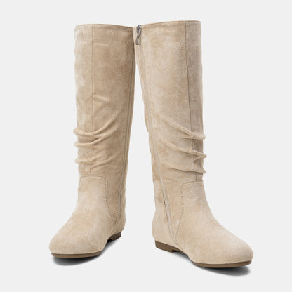 Jeossy Women's 941 Knee High Boots, Falt Slouch Boots, Tall Fall Boots Pull on