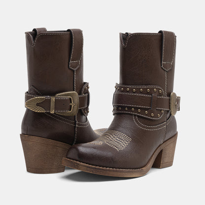 Jeossy Women's 9200 Western Ankle Boots