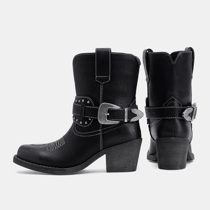Jeossy Women's 9200 Western Ankle Boots