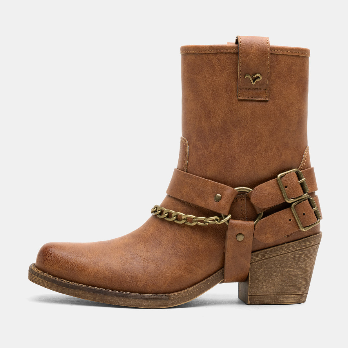 Jeossy 9205 Women's Western Ankle Booties with Studded Strap