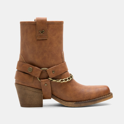 Jeossy 9205 Women's Western Ankle Booties with Studded Strap