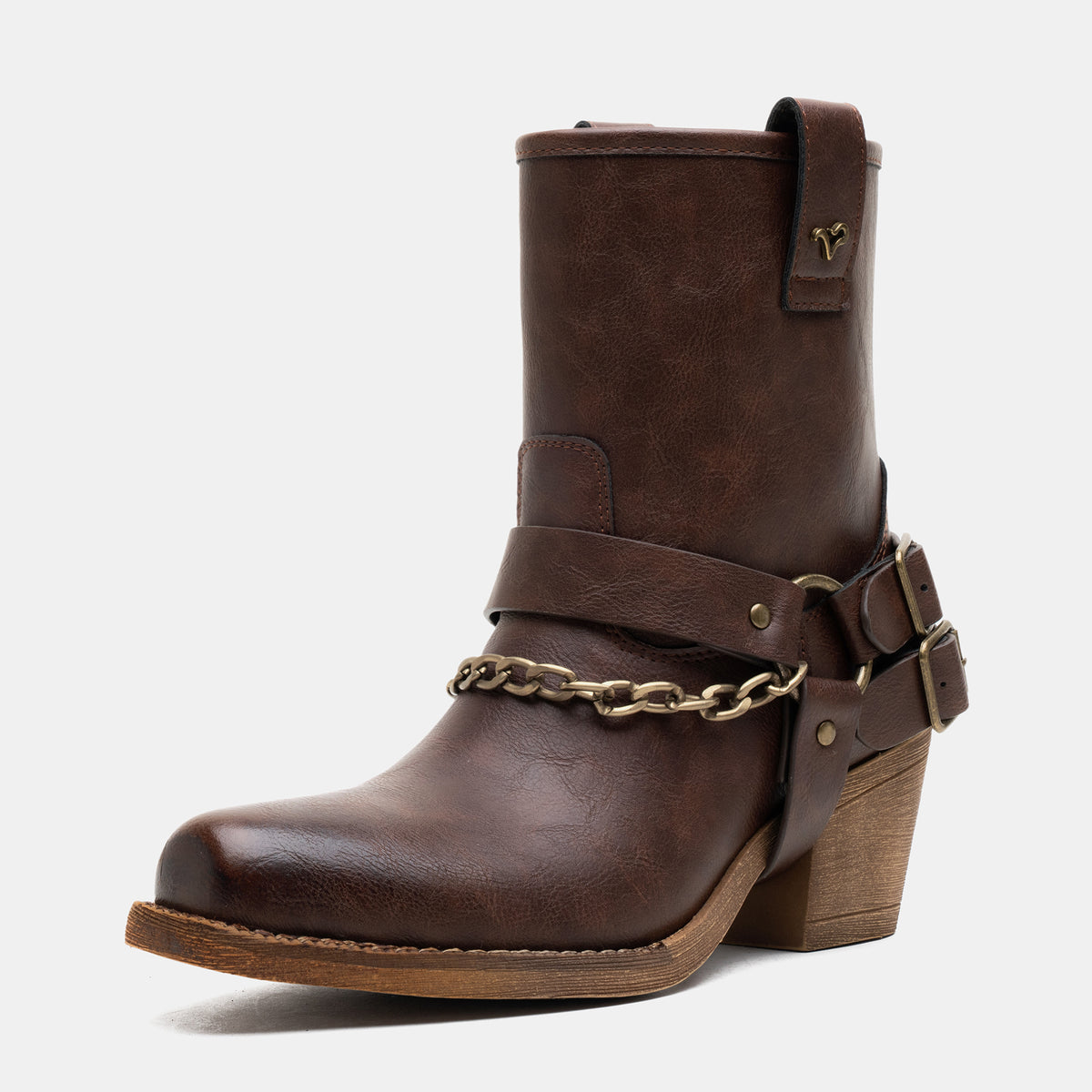 Jeossy 9205 Women's Western Ankle Booties with Studded Strap