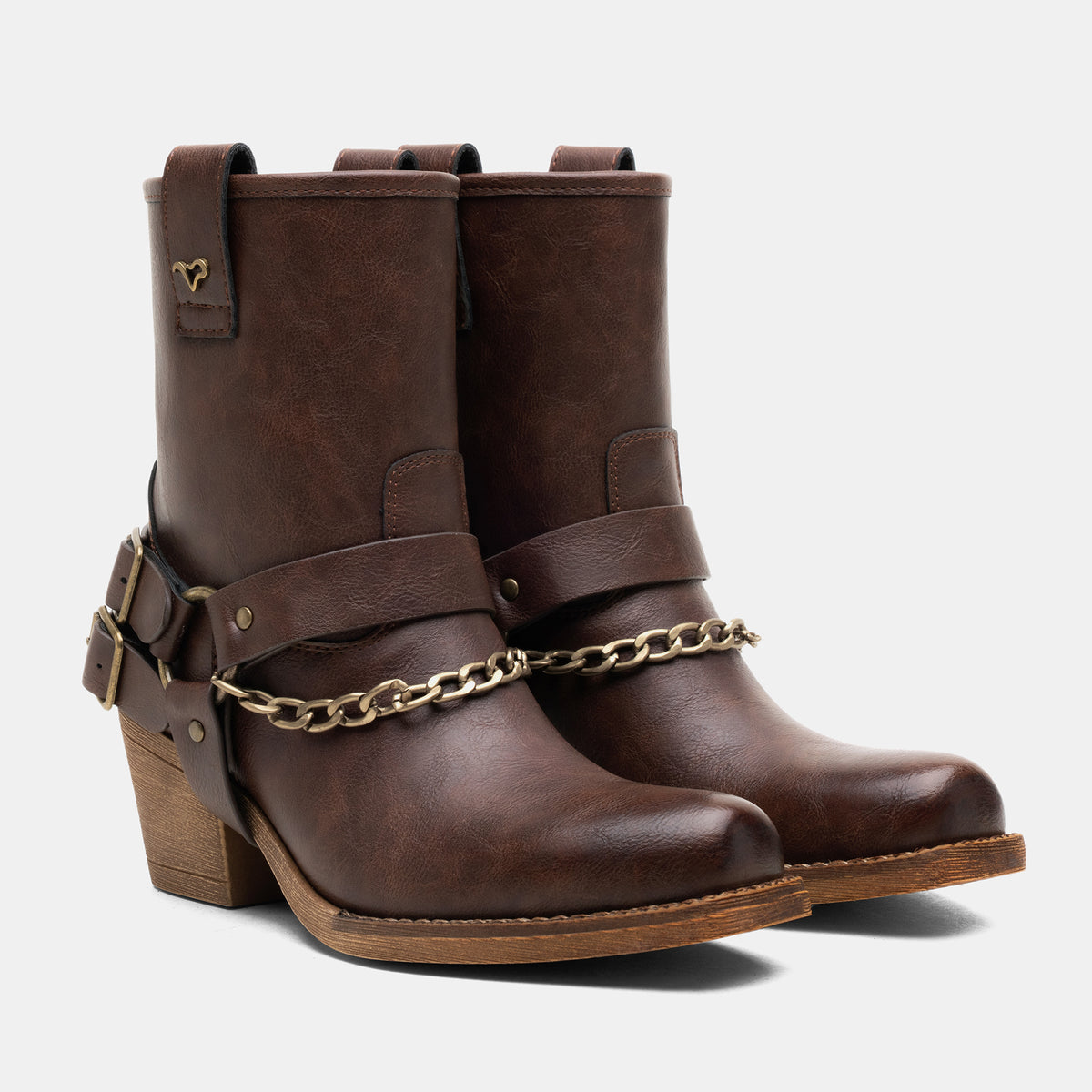 Jeossy 9205 Women's Western Ankle Booties with Studded Strap