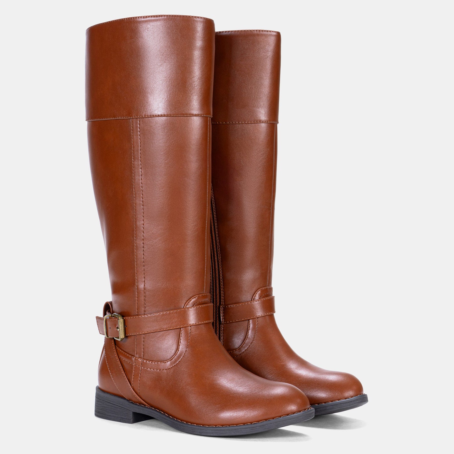 Women's 951+951W Knee High Riding Boots Metal Buckle Calf Boot
