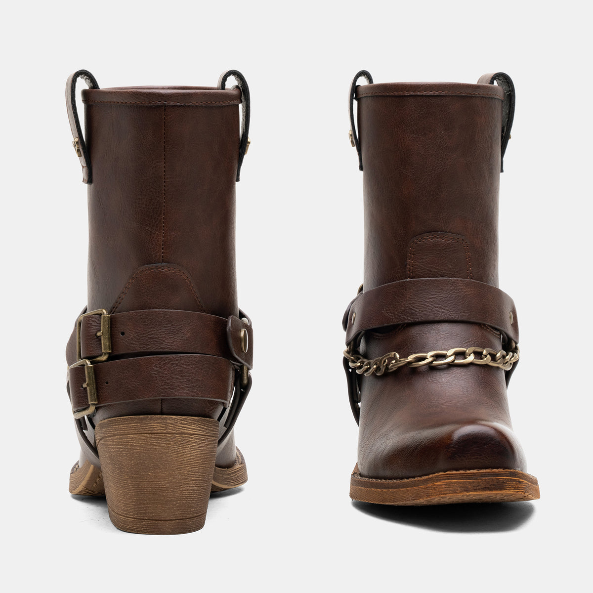 Jeossy 9205 Women's Western Ankle Booties with Studded Strap