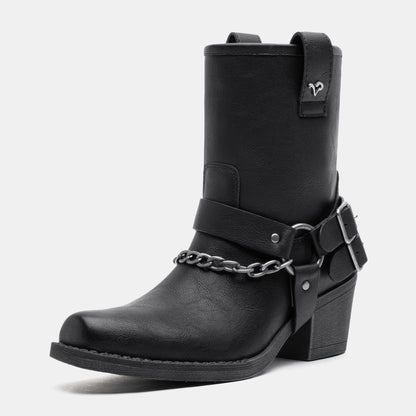 Jeossy 9205 Women's Western Ankle Booties with Studded Strap