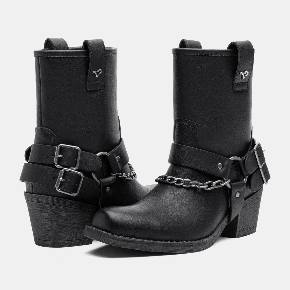 Jeossy 9205 Women's Western Ankle Booties with Studded Strap