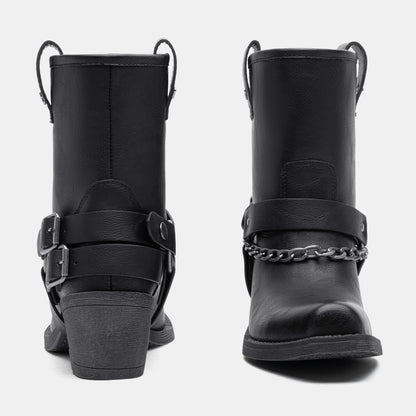 Jeossy 9205 Women's Western Ankle Booties with Studded Strap