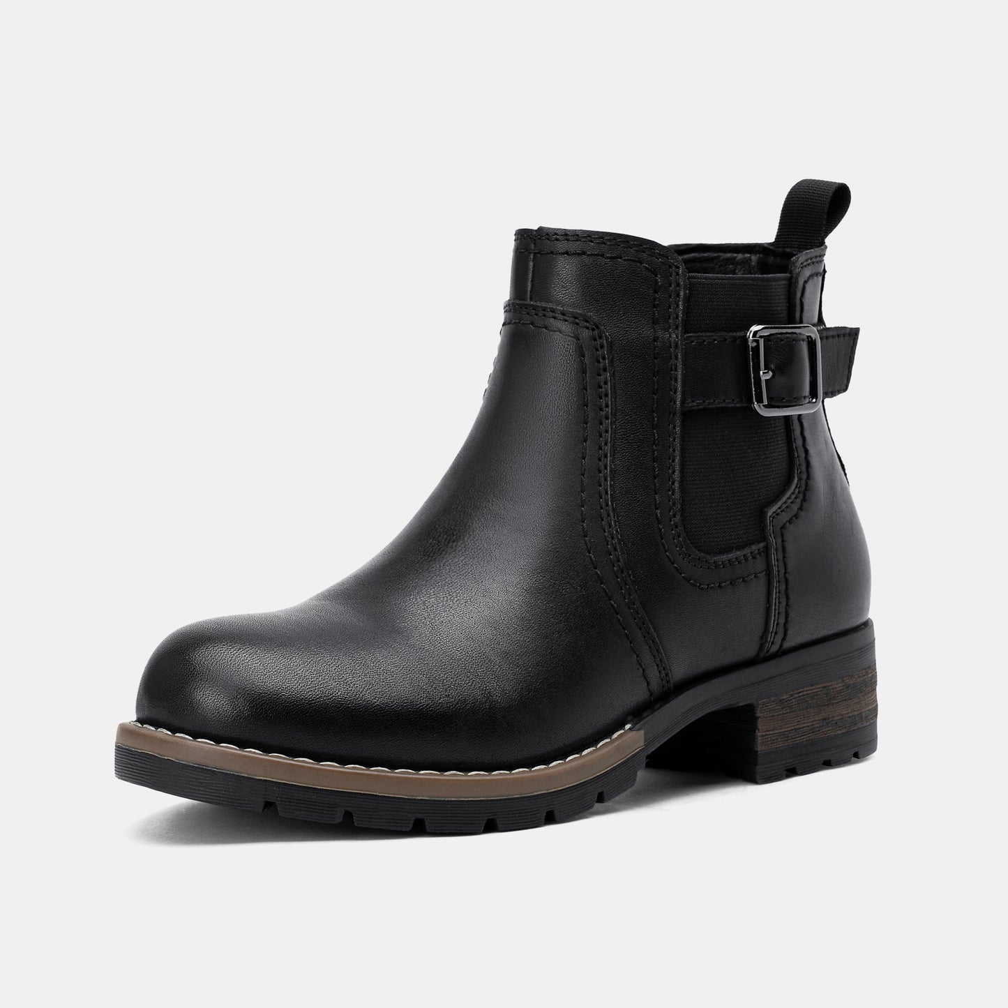 Jeossy Women's 9006 Ankle Boots Short Chelsea Booties for Women Low Heel with Zip