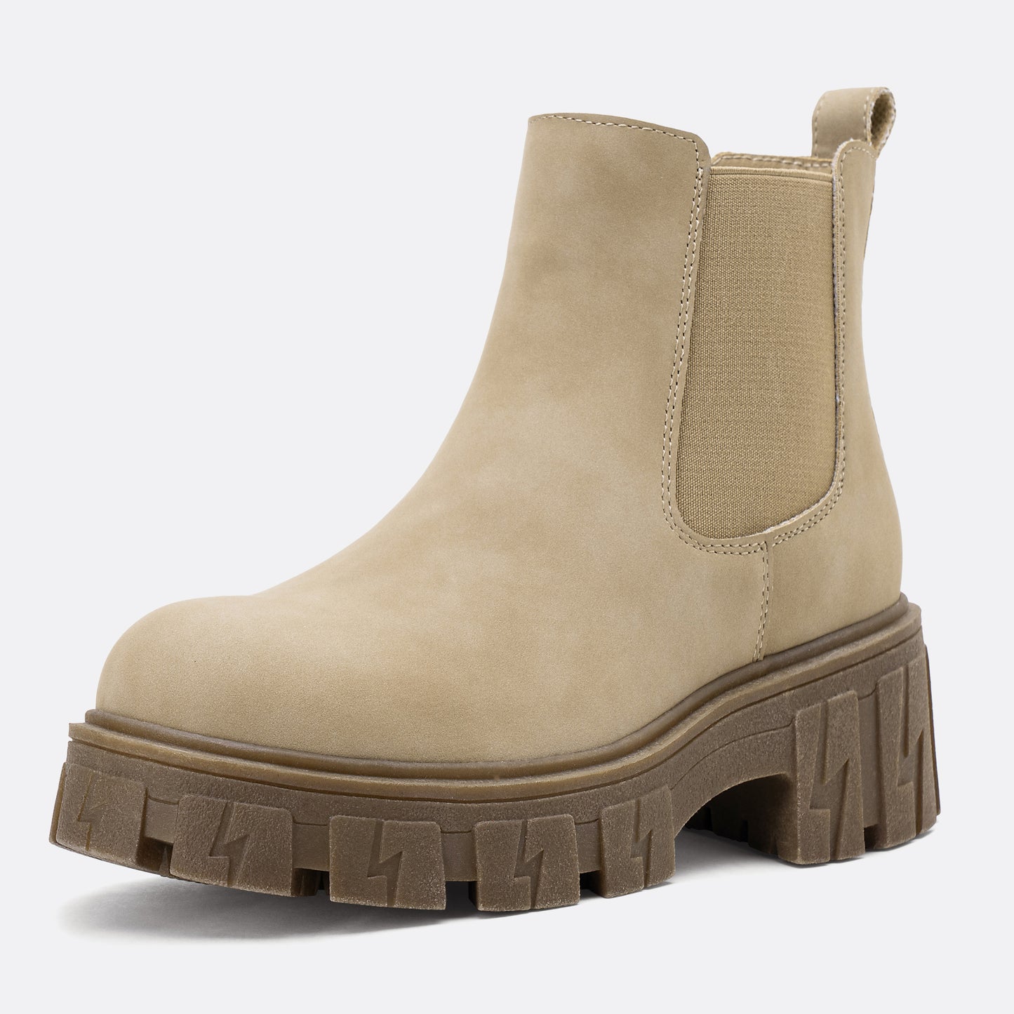 JEOSSY Women's 9620+9620L+9621 Chelsea Ankle Boots Fashion Lug Sole Platform Elastic Slip-on Booties