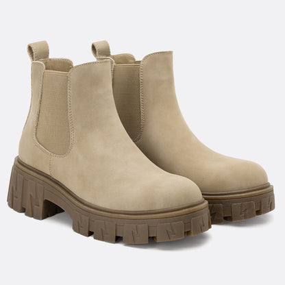 JEOSSY Women's 9620+9620L+9621 Chelsea Ankle Boots Fashion Lug Sole Platform Elastic Slip-on Booties