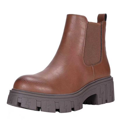 JEOSSY Women's 9620+9620L+9621 Chelsea Ankle Boots Fashion Lug Sole Platform Elastic Slip-on Booties