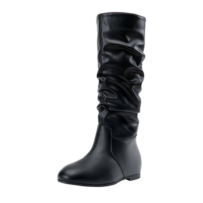 Jeossy Women's 941 Knee High Boots, Falt Slouch Boots, Tall Fall Boots Pull on
