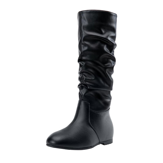 Jeossy Women's 941 Knee High Boots, Falt Slouch Boots, Tall Fall Boots Pull on