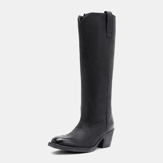 Jeossy 9270 Women's Knee High Western Square Toe Boots