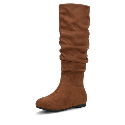 Jeossy Women's 941 Knee High Boots, Falt Slouch Boots, Tall Fall Boots Pull on