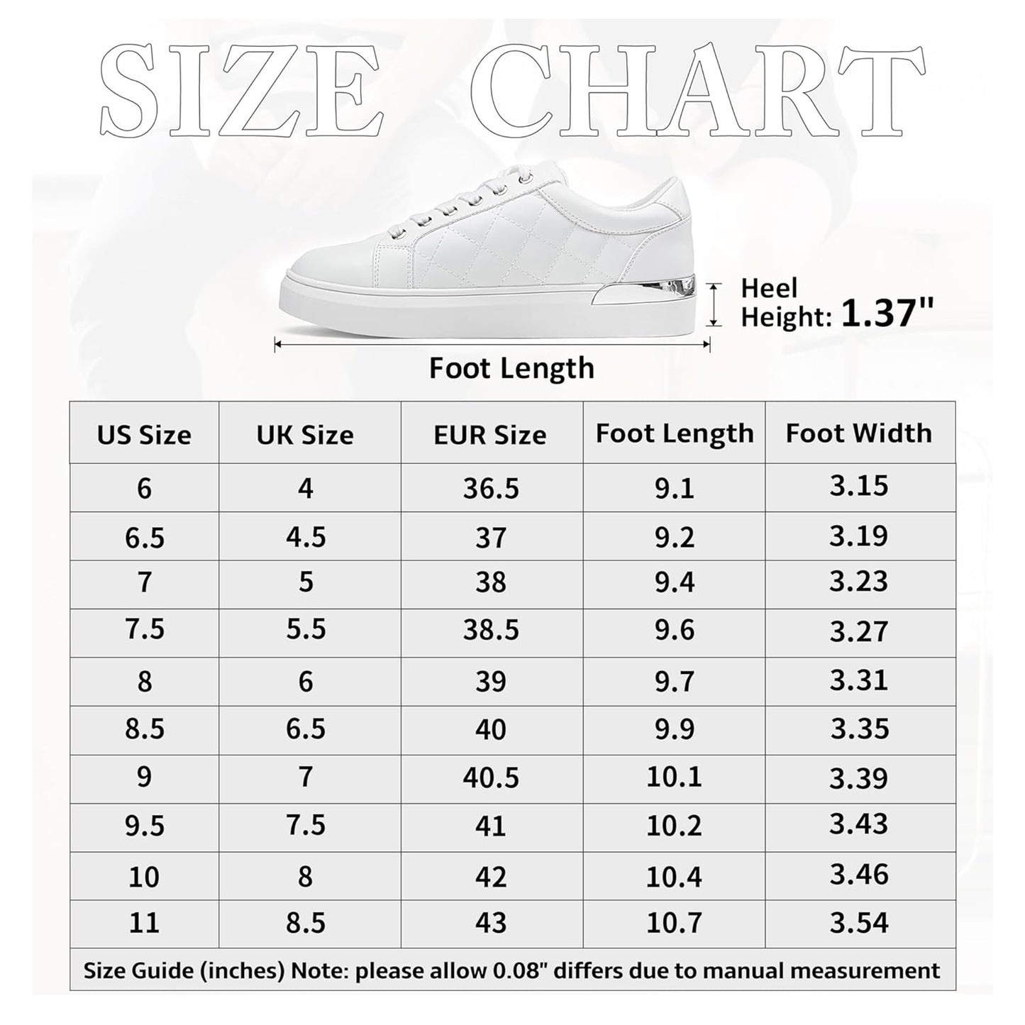 Jeossy Women's 8021 Fashion Sneakers, Casual Vegan Leather Sneaker, Trendy Dress Lace-up Walking Shoes with Memory Foam