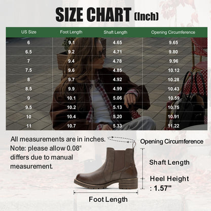 Jeossy 9506 Women's Chelsea Low Heel Ankle Boots