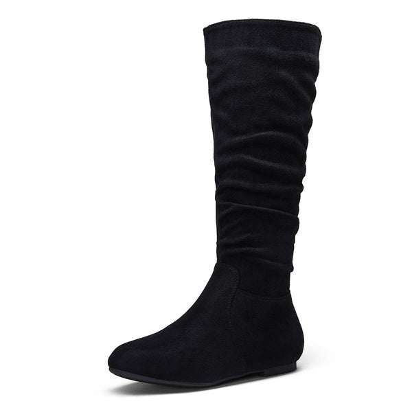 Slouchy Knee High Flat Boots